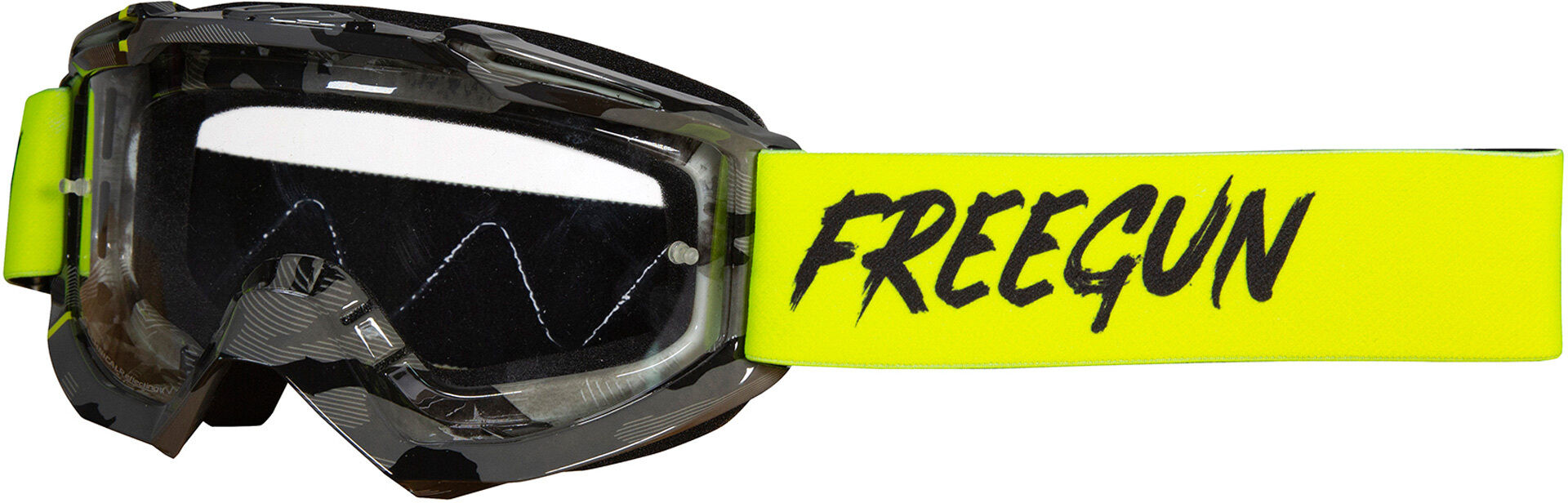 Freegun Skill Camo Motocross Brille Einheitsgröße transparent
