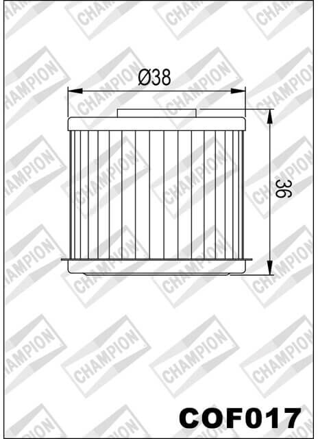 CHAMPION Ölfilter COF017 für HONDA