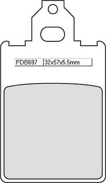 FERODO Bremsbelag FDB 697 AG