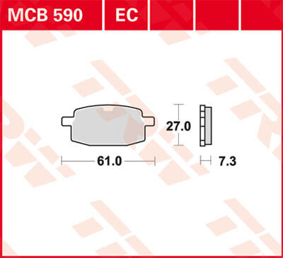 TRW Lucas Bremsbelag MCB590