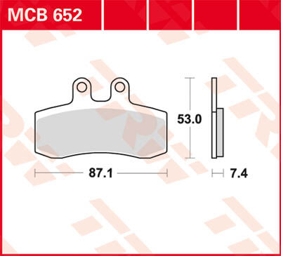 TRW Lucas Bremsbelag MCB652