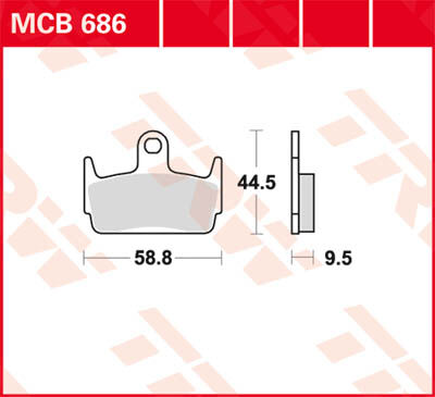 TRW Lucas Bremsbelag MCB686