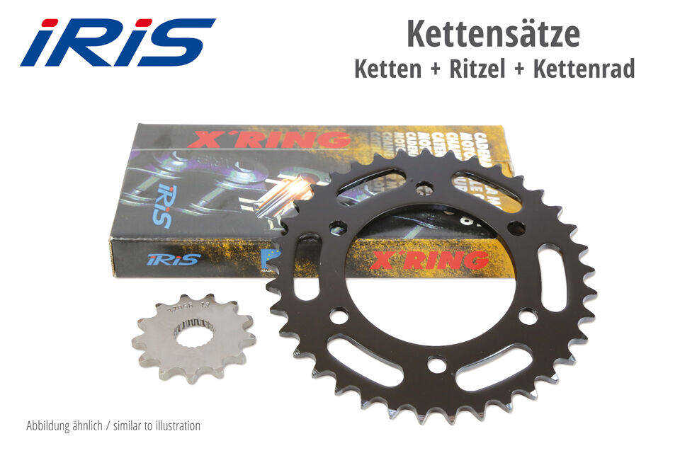 IRIS Kette & ESJOT Räder XR Kettensatz TRX 850 ab 96  Schwarz