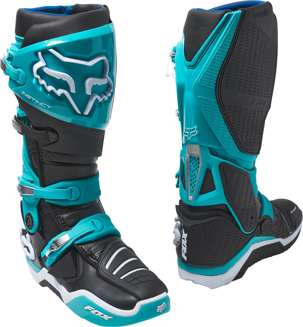 FOX Instinct Motocross Stiefel 49 Türkis