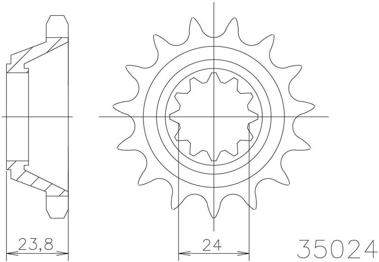 Paaschburg & Wunderlich GmbH Kettenritzel, 16 Zähne