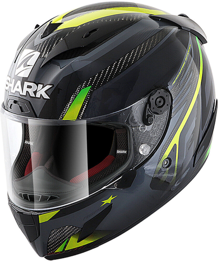 Shark Race-R Carbon Pro Aspy Integralhelm XS Carbon Gelb