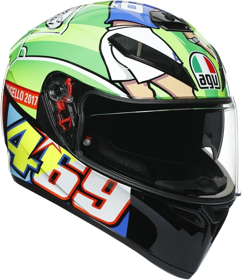 AGV K-3 SV Rossi Mugello 2017 Helm S Mehrfarbig