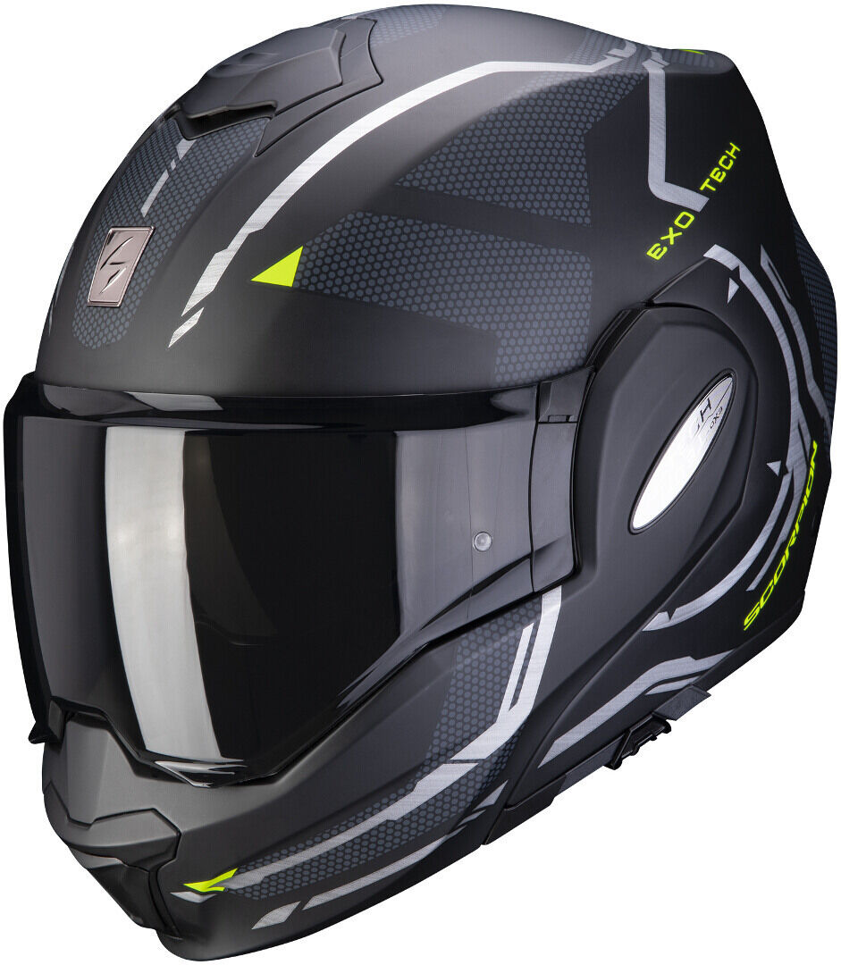 Scorpion EXO-Tech Square Klapphelm XS Schwarz Gelb