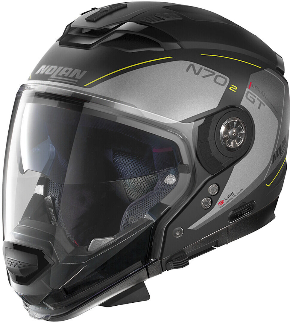 Nolan N70-2 GT Lakota N-Com Helm XS Schwarz Gelb