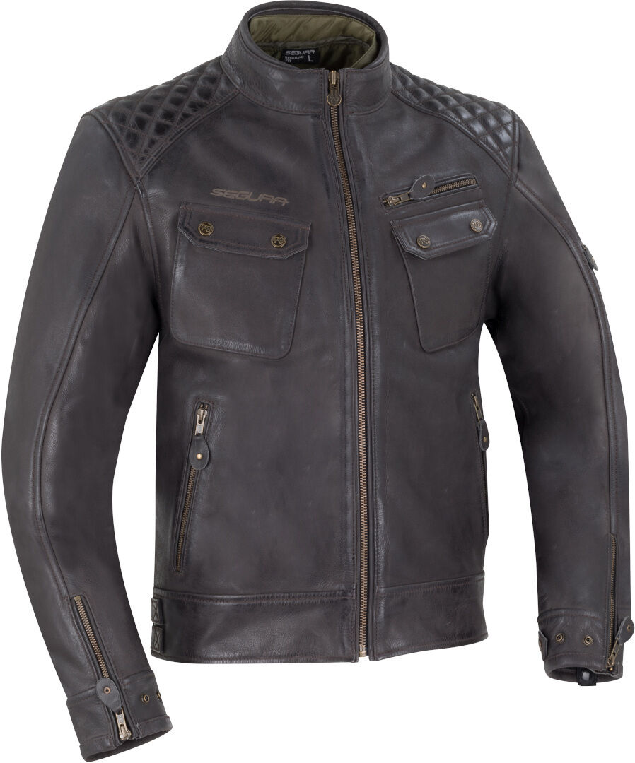 Segura Barrington Motorrad Lederjacke 2XL Braun