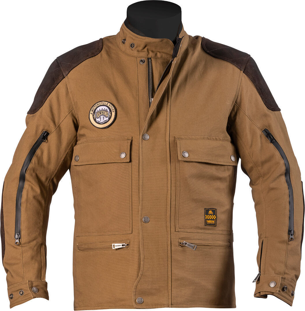 Helstons Adventure Motorrad Textiljacke L Grün Braun