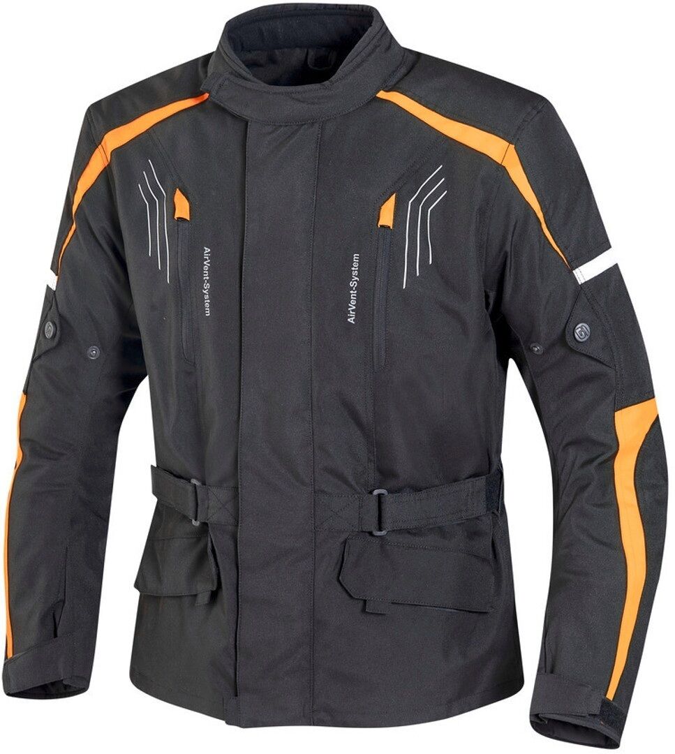 GMS Dayton Motorrad Textiljacke 2XL Schwarz Orange