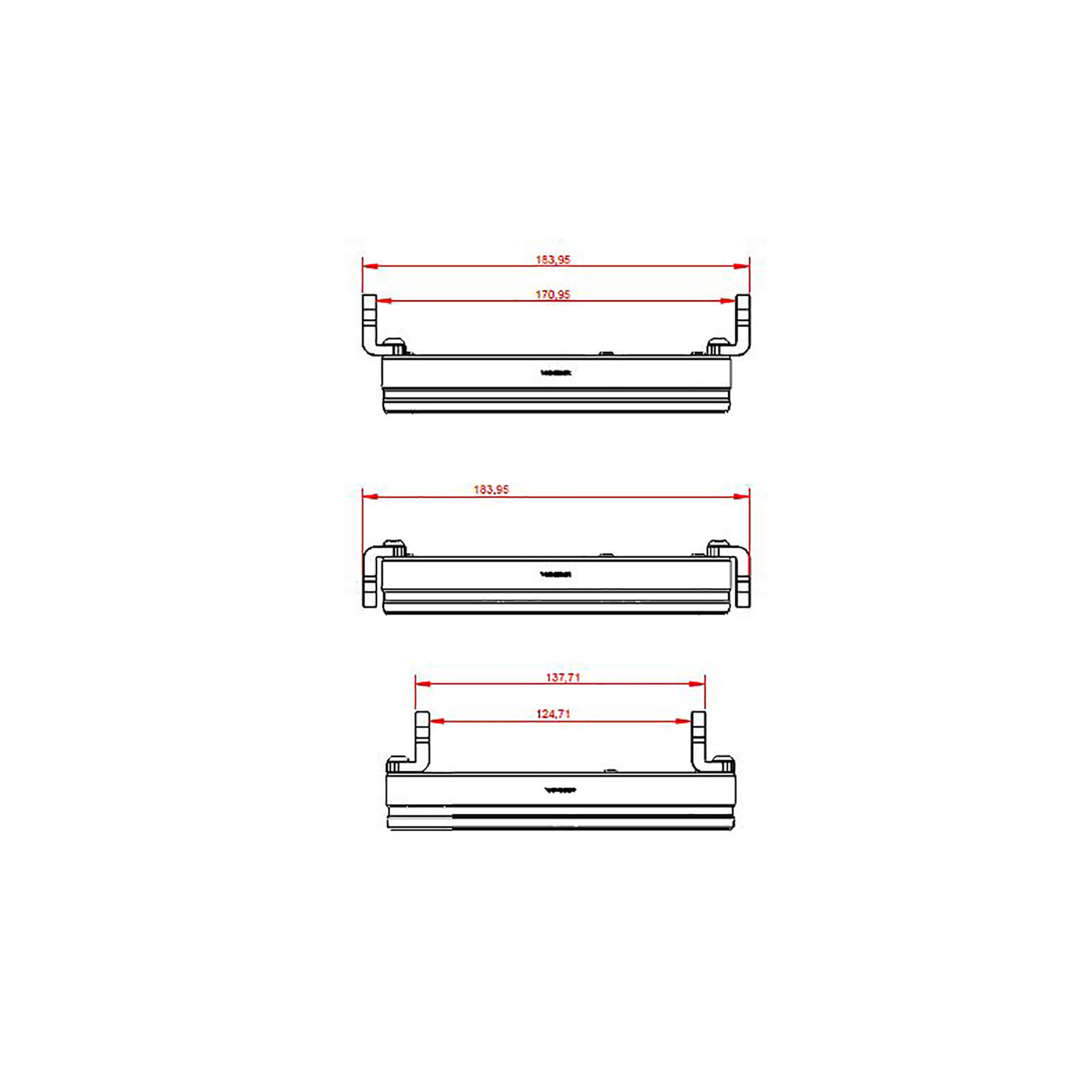 HIGHSIDER 5 3/4 Zoll LED-Scheinwerfer FRAME-R2 JACKSON, schwarz, seitliche Befestigung  Schwarz