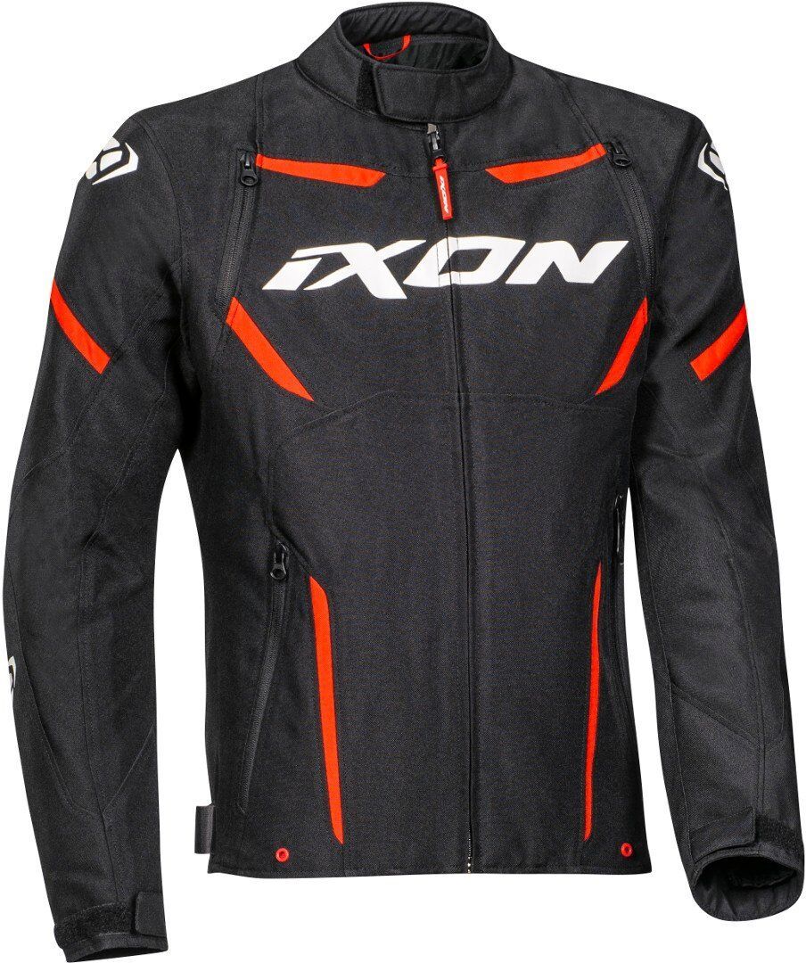 Ixon Striker Motorrad Textiljacke 3XL Schwarz Rot