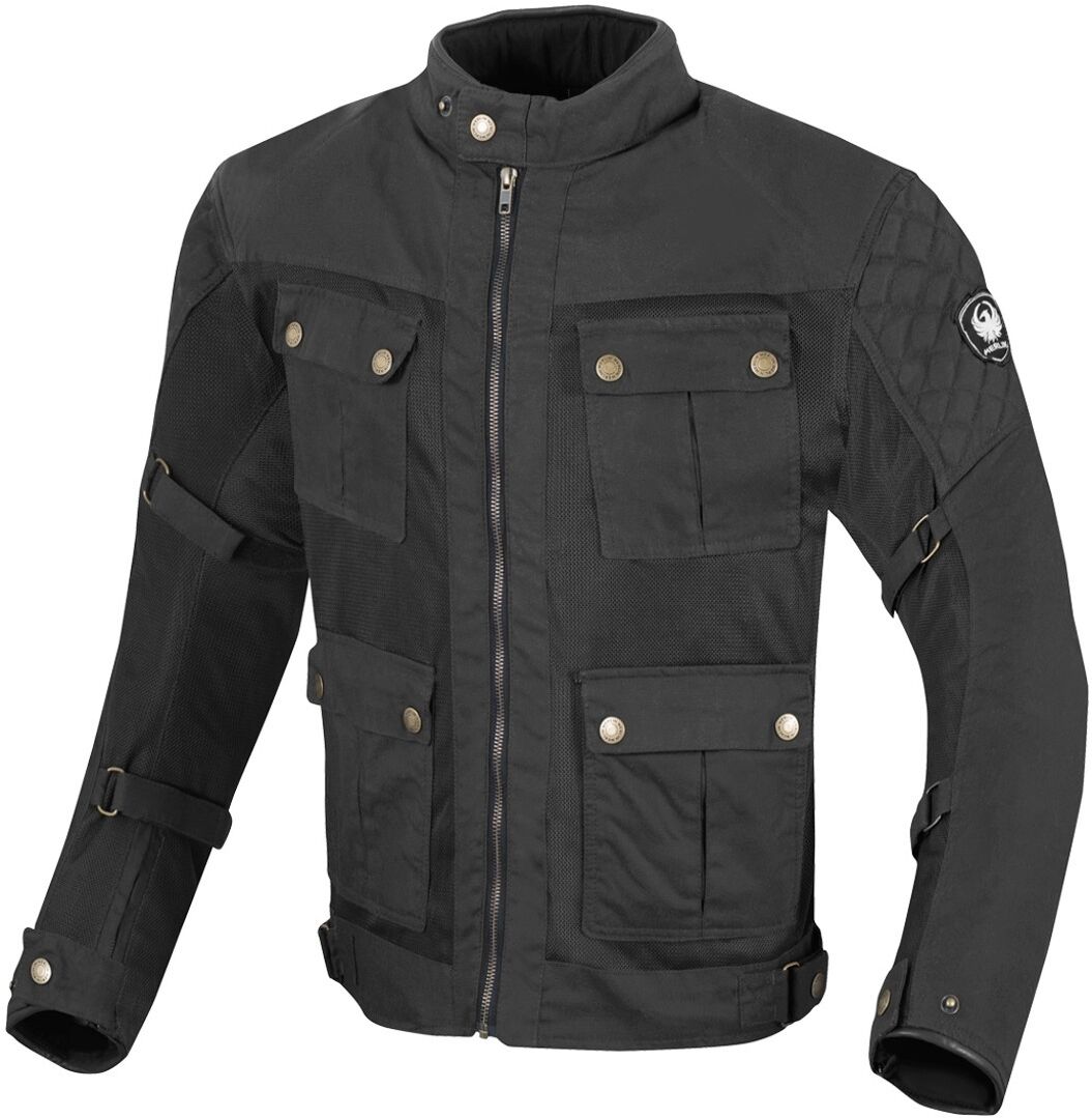 Merlin Chigwell Utility Motorrad Wachsjacke S Schwarz