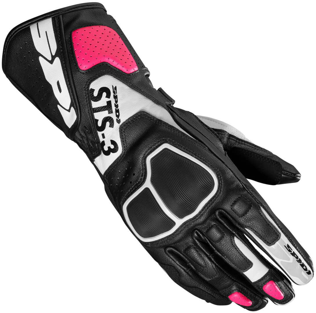 Spidi STS-3 Damen Motorrad Handschuhe L Schwarz Pink
