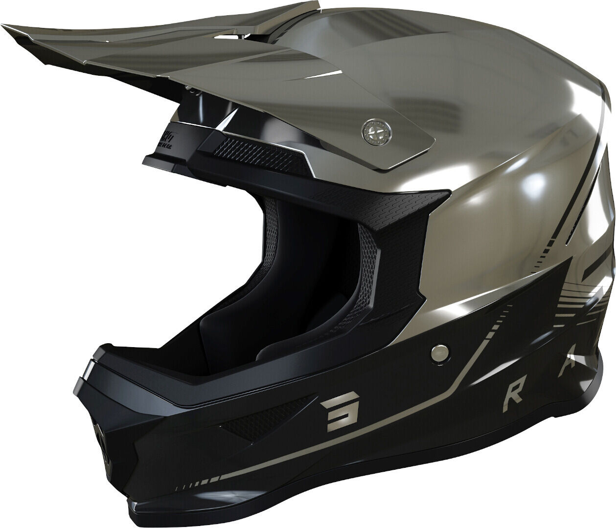 Shot Furious Raw 3.0 Motocross Helm 2XL Schwarz Grau Silber