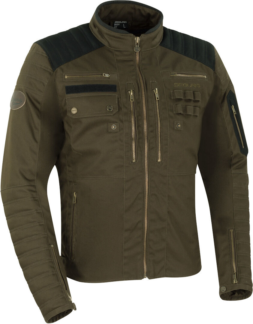 Segura Fergus Motorrad Textiljacke M Grün Braun