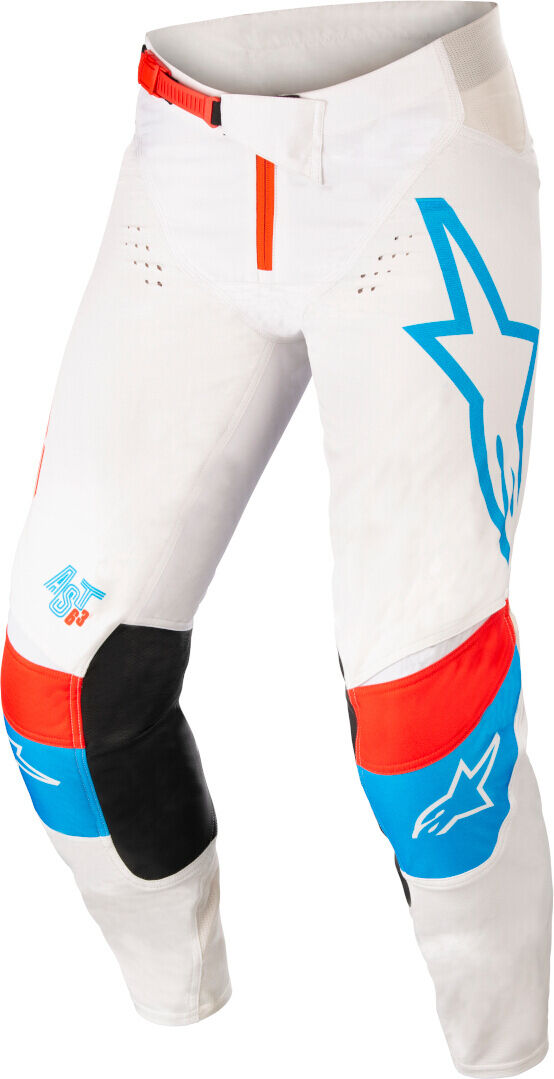 Alpinestars Techstar Quadro Motocross Hose 38 Weiss Blau