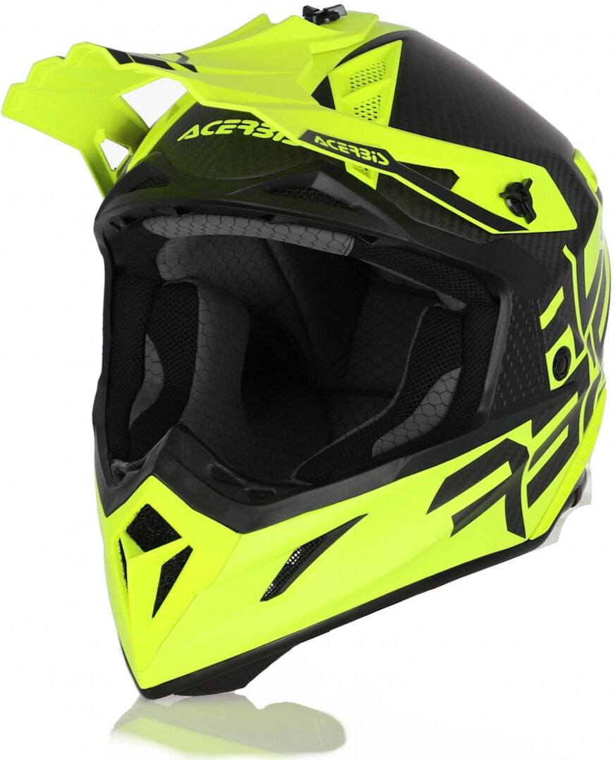 Acerbis Steel Carbon Motocross Helm M Schwarz Gelb