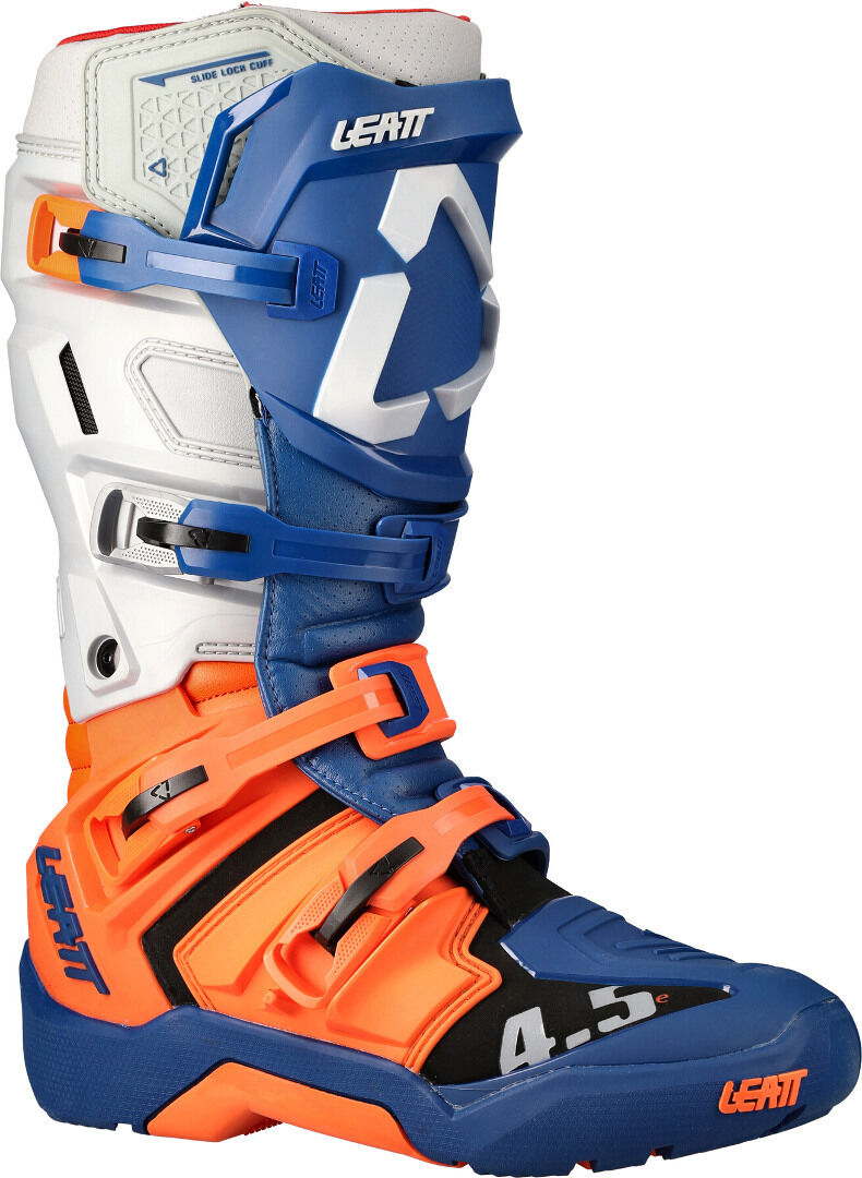 Leatt 4.5 Enduro-Stiefel 48 Weiss Blau Orange