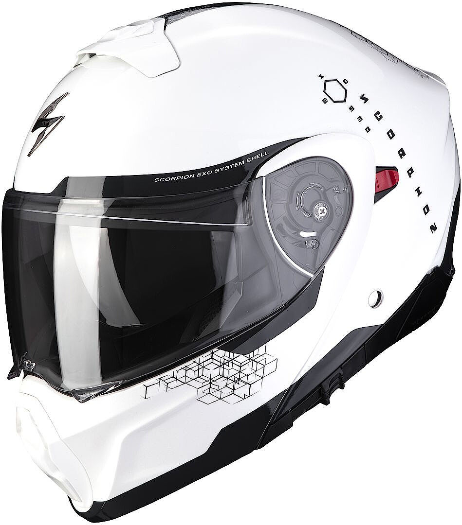 Scorpion EXO 930 Shot Klapphelm M Schwarz Weiss