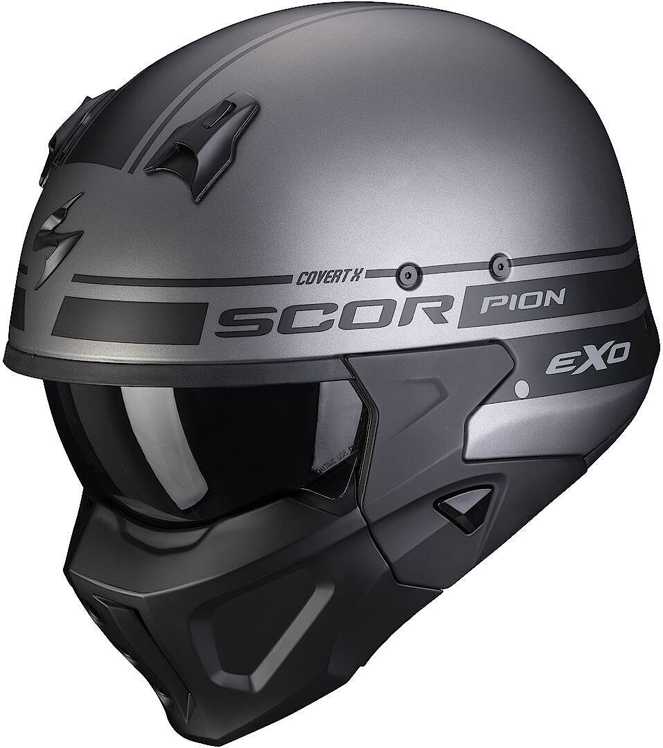 Scorpion Covert-X Tussle Helm XL Schwarz Grau