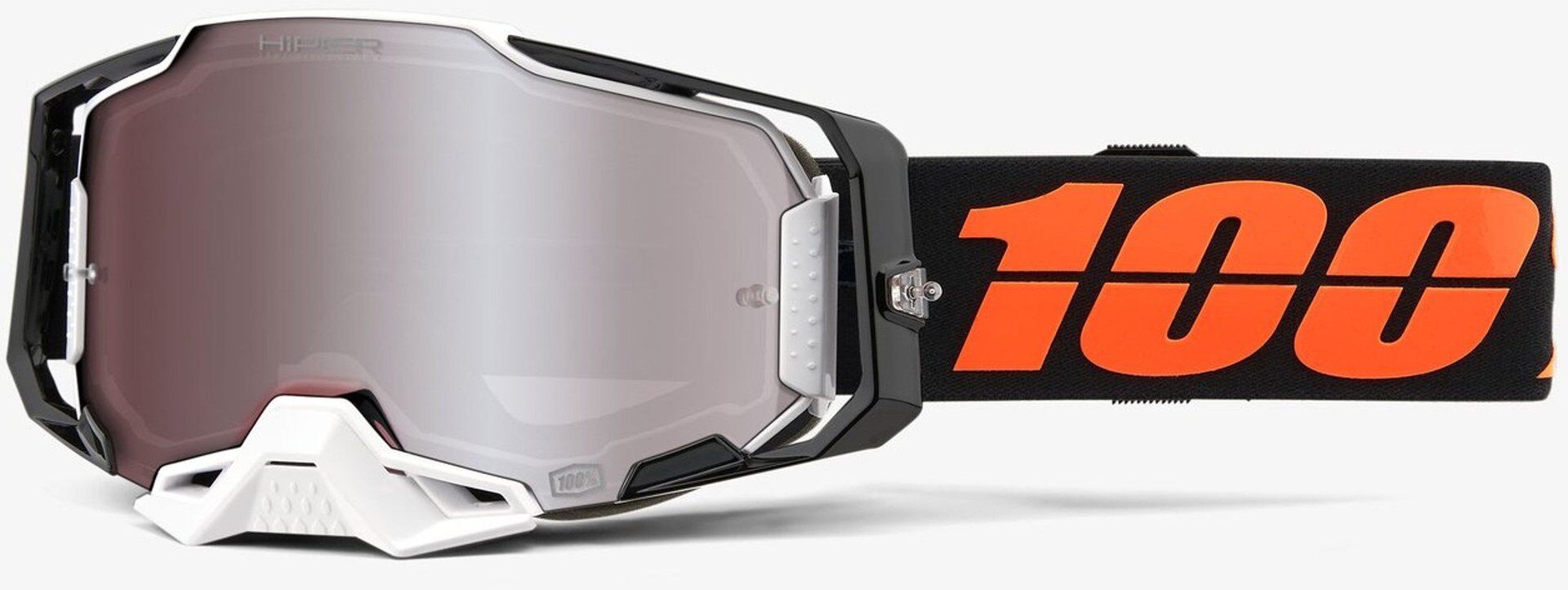 100% Armega HiPER Blacktail Motocross Brille Einheitsgröße Schwarz Orange
