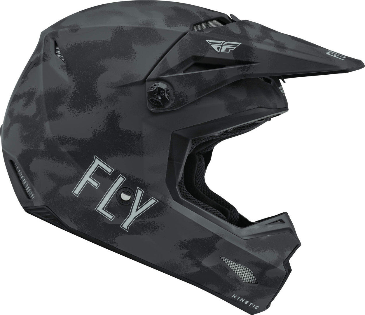 Fly Racing Kinetic S.E. Tactic Jugend Motocross Helm M Schwarz