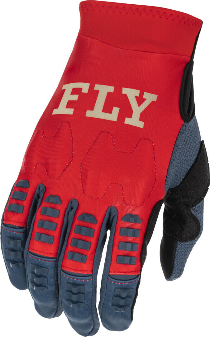 Fly Racing Evolution Motocross Handschuhe M Grau Rot