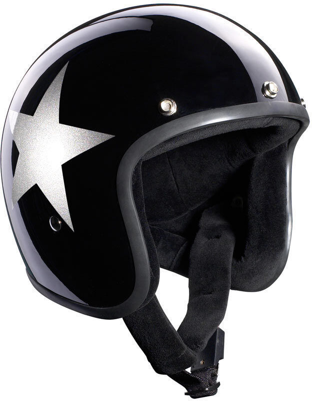 Bandit Jet Star Black Jethelm L Schwarz Silber