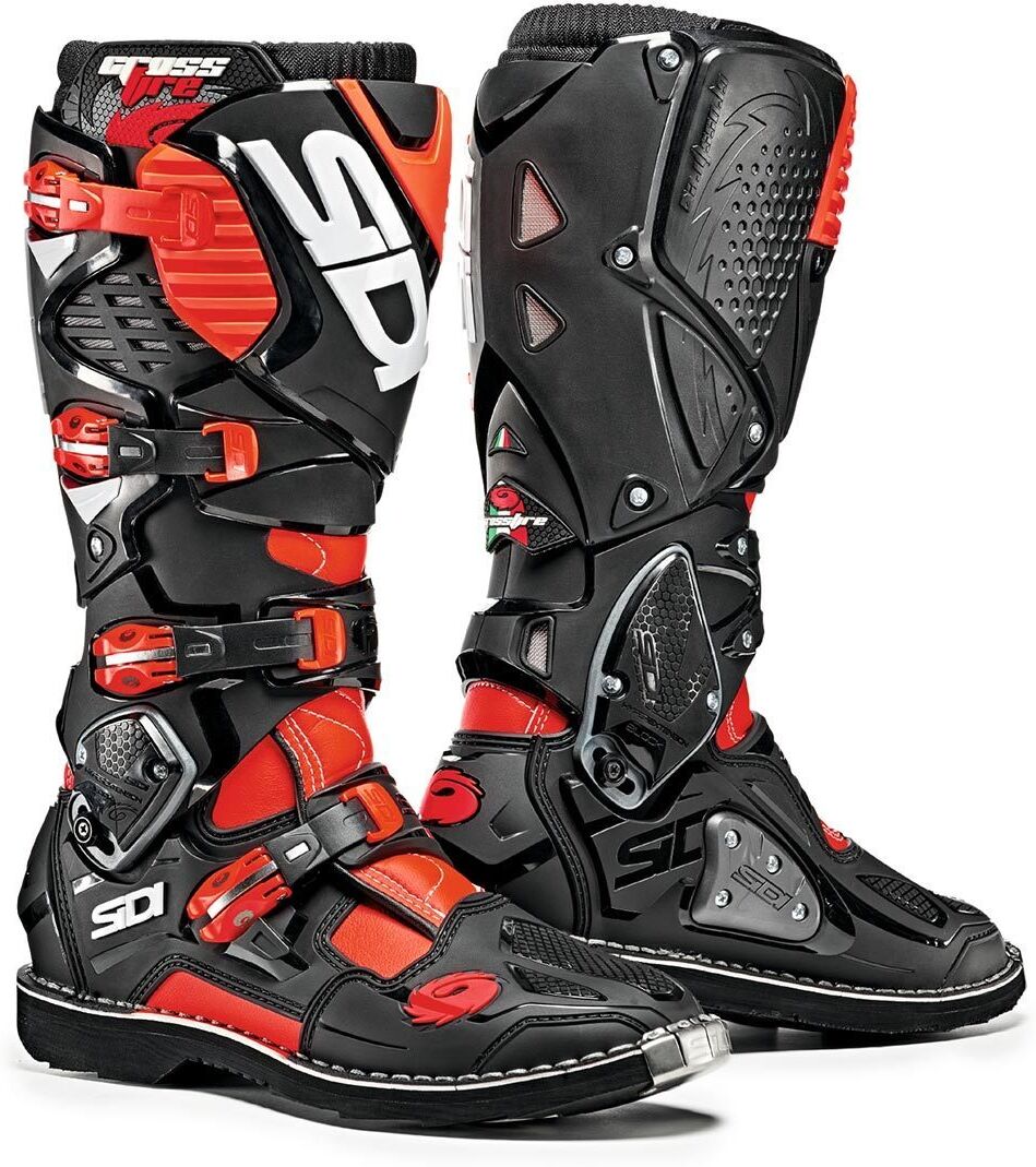 Sidi Crossfire 3 Motocross Boots Motokrosové boty 50 Černá červená