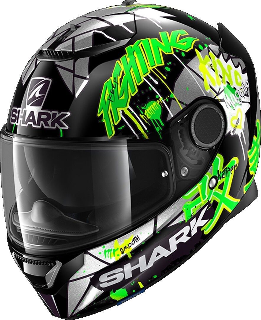 Shark Spartan Replica Lorenzo Catalunya GP Helmet Přilba XL Černá Zelená