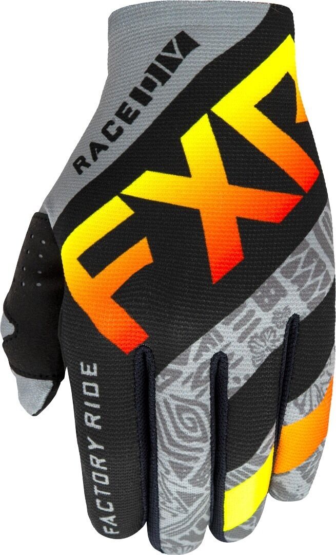 FXR Slip-On Lite MX Gear Motokrosové rukavice M Černá Šedá