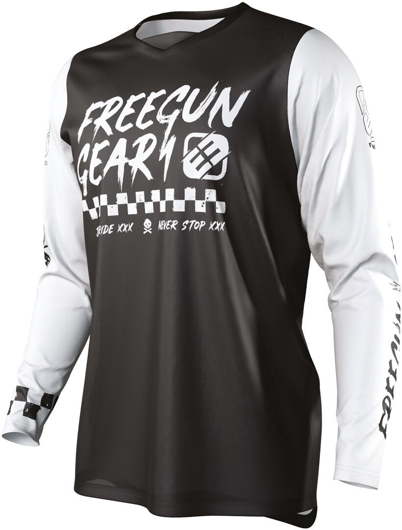 Freegun Devo Speed Děti Motocross Jersey 10 - 11 Černá Bílá