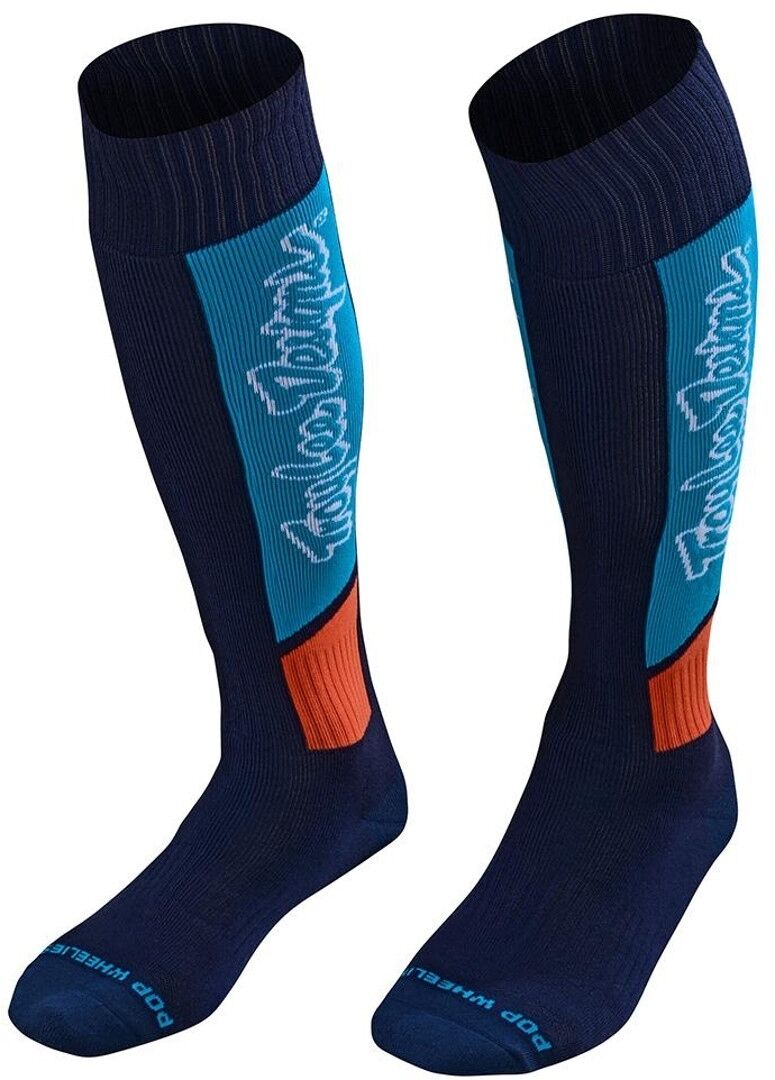 Troy Lee Designs GP MX Vox Coolmax Thick Motokrosové ponožky 45 46 47 48 Modrá