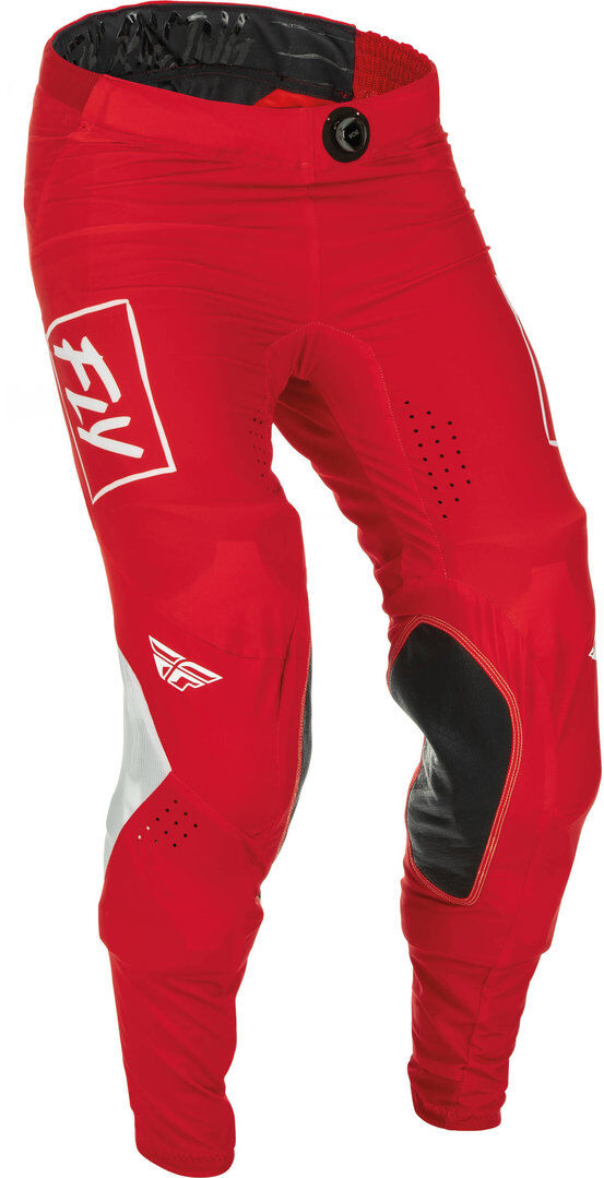 Fly Racing Lite Motokrosové kalhoty 34 Bílá červená