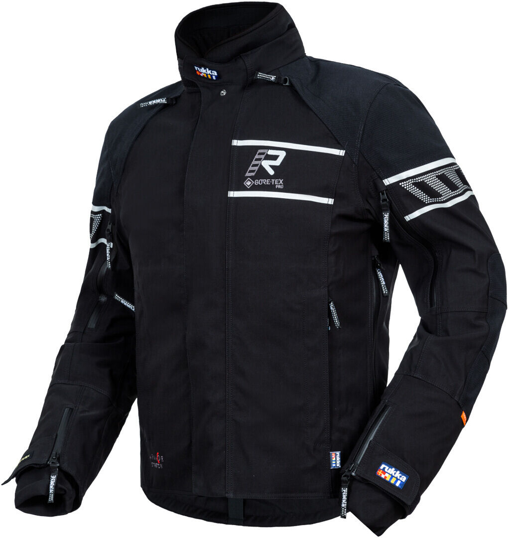 Rukka Raptor-R Motocyklová textilní bunda 64 Černá Bílá