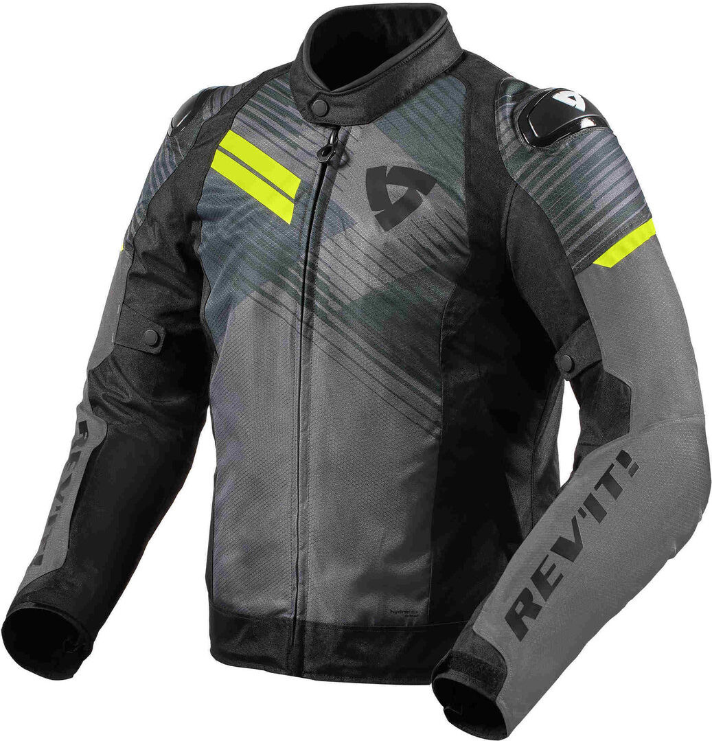 Revit Apex H2O Motorcycle Textile Jacket Motocyklová textilní bunda L Šedá žlutá