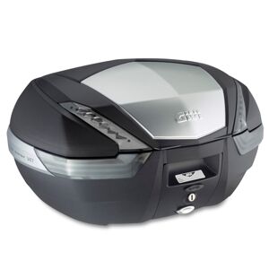 GIVI V47 Monokey Top Case, boxes and side boxes for motorcycles, smoked reflectors, aluminum finish