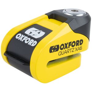 OXFORD Quartz XA6 Alarm, Disc brake locks for motorcycles, Yellow-Black