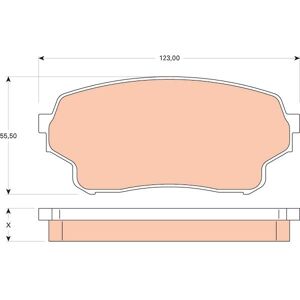 Trw Brake Pads Gdb3490