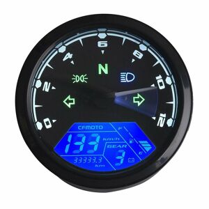 Vehiclekit 12000 U/min 6 Gang Universal Motorrad Lcd Digital 199 Km/h Tachometer Kilometerzähler Hintergrundbeleuchtung Motorrad