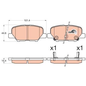 Trw Brake Pads Gdb3583