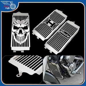 91140862ma7xbb8271 Motorrad Edelstahl Schädel Kühlergrill Abdeckung Schutz Für Honda Shadow Ace Vt400 Vt750 1997-2003 Spirit 750 C2