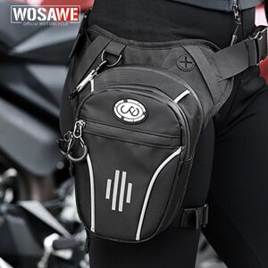 Wosawe Cycling Gear Wosawe Radfahren Reiten Weiche Motorrad Bein Taille Moto Tasche Cross Over Bein Tasche Multi Funktionale Oberschenkel Tasche