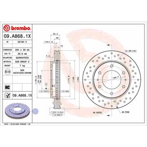 Brembo Brake Disc 09.A868.1x