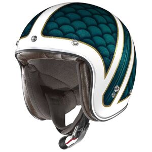 X-lIte X-201 Santa Monica Demi Jet Helm - Grün - XS - unisex