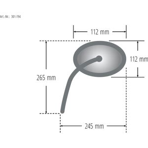 Paaschburg & Wunderlich GmbH Universalspiegel - Schwarz -  - unisex