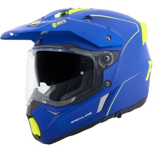 FC-Moto Merkur Pro Straight Enduro Helm - Blau - S - unisex